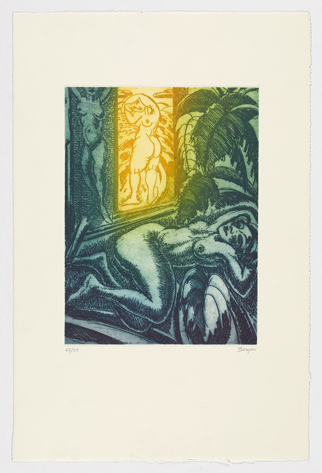 Paisaje con desnudo (IV), Andrés Barajas