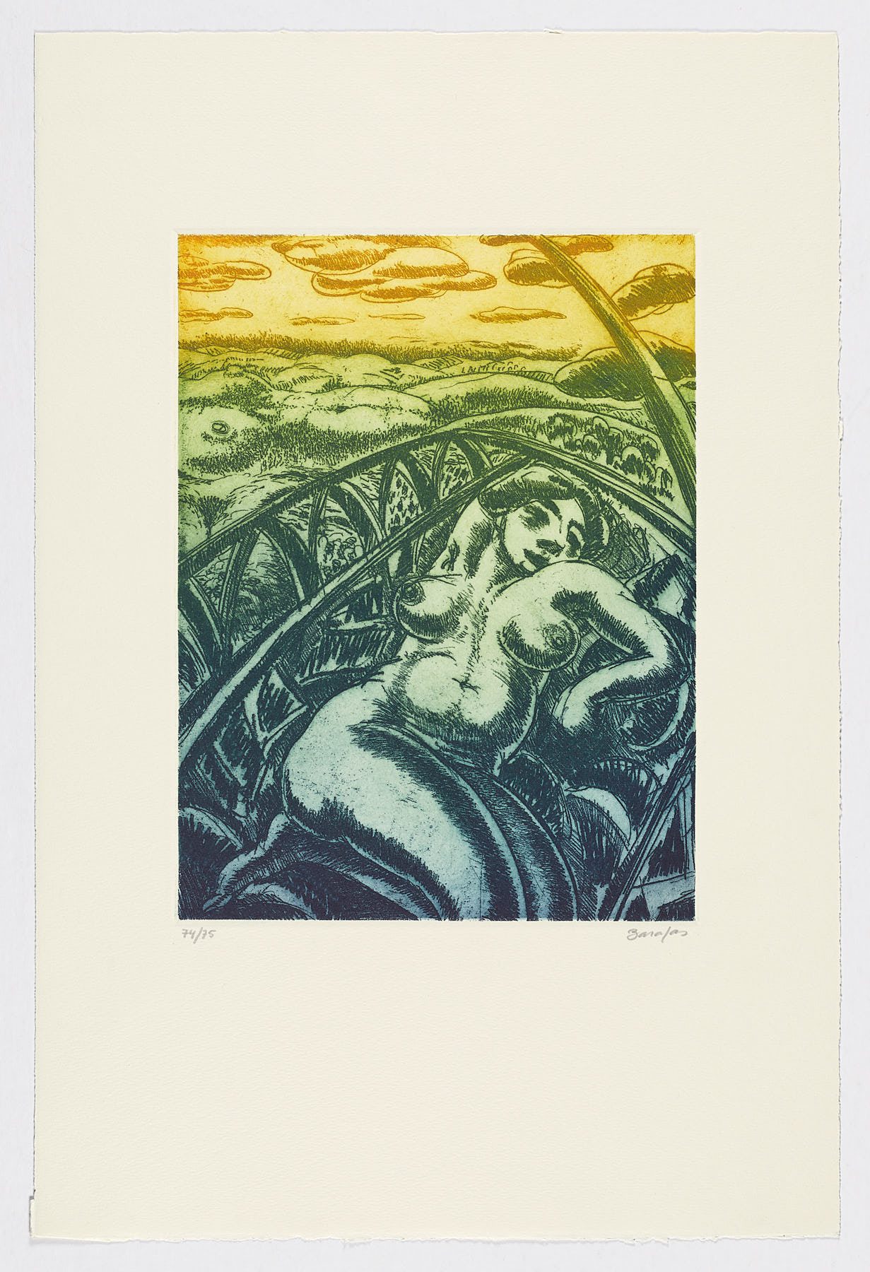 Paisaje con desnudo (I), Andrés Barajas