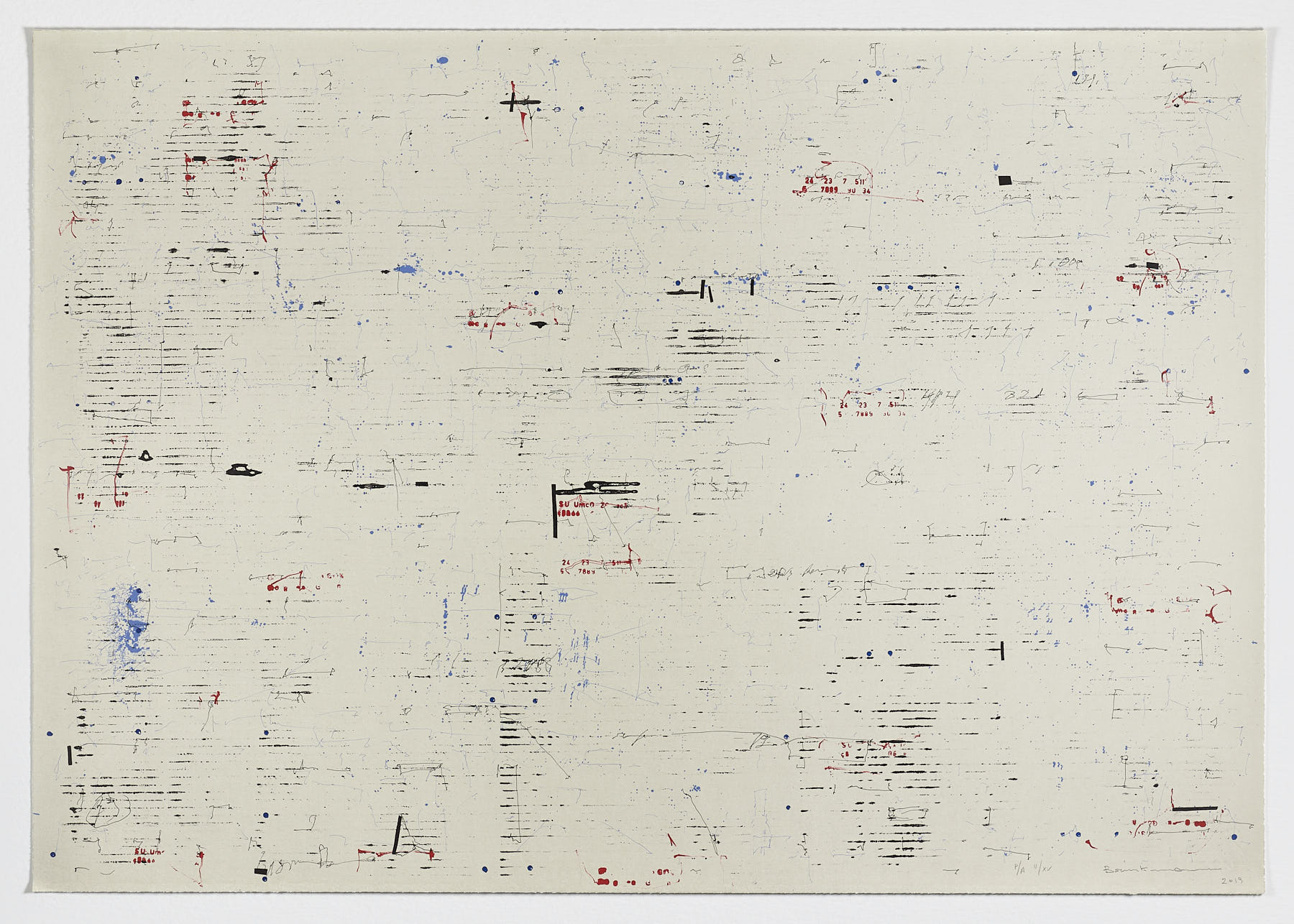 Textos con manchas de tinta, 2019, Enrique Brinkmann