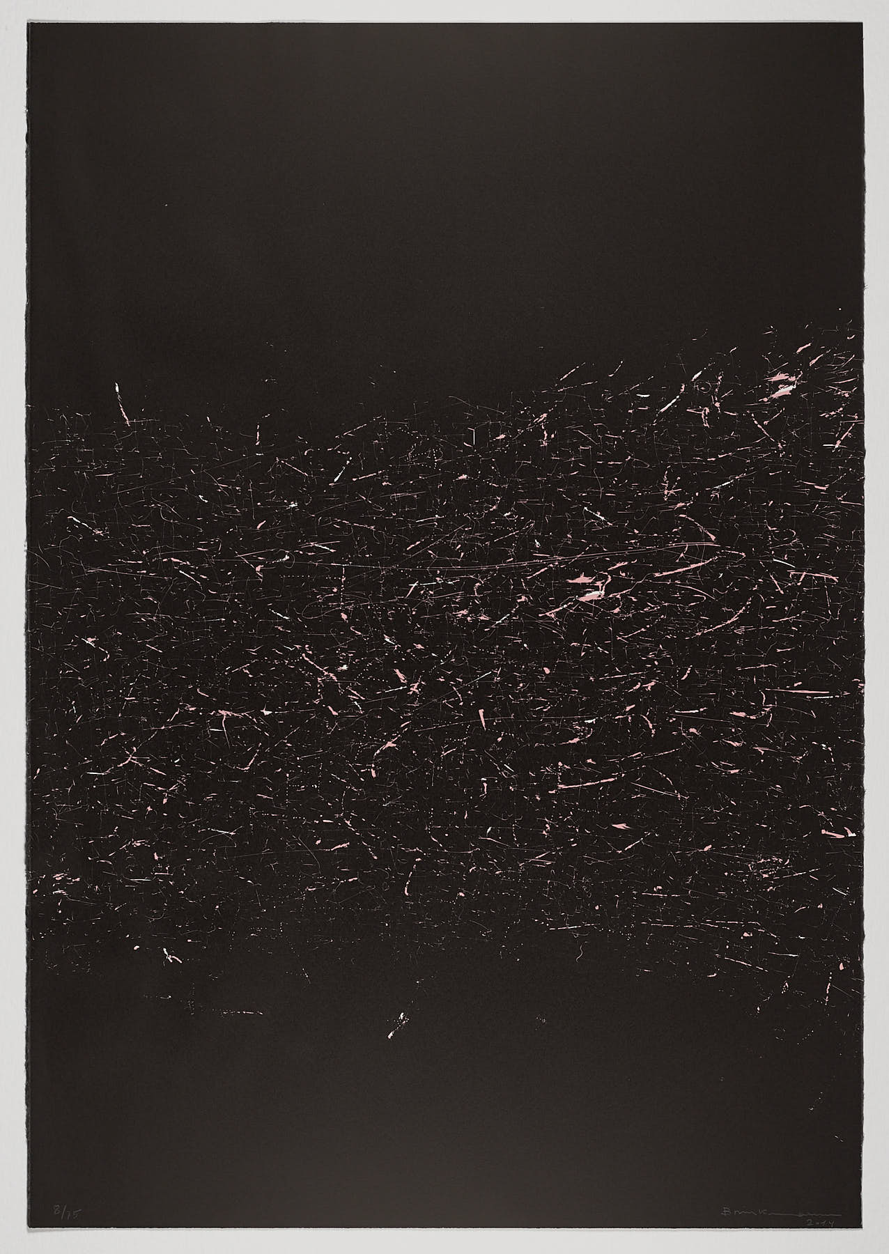 Grafismos sobre fondo negro, Enrique Brinkmann