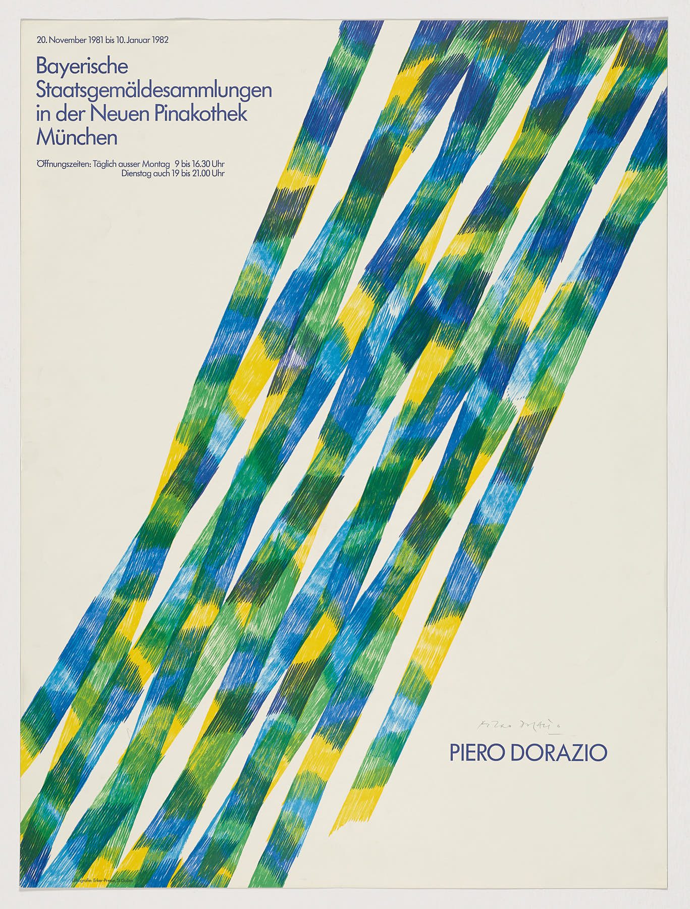 Bayerische in der Neuen PinakotheK, 1982, Piero Dorazio