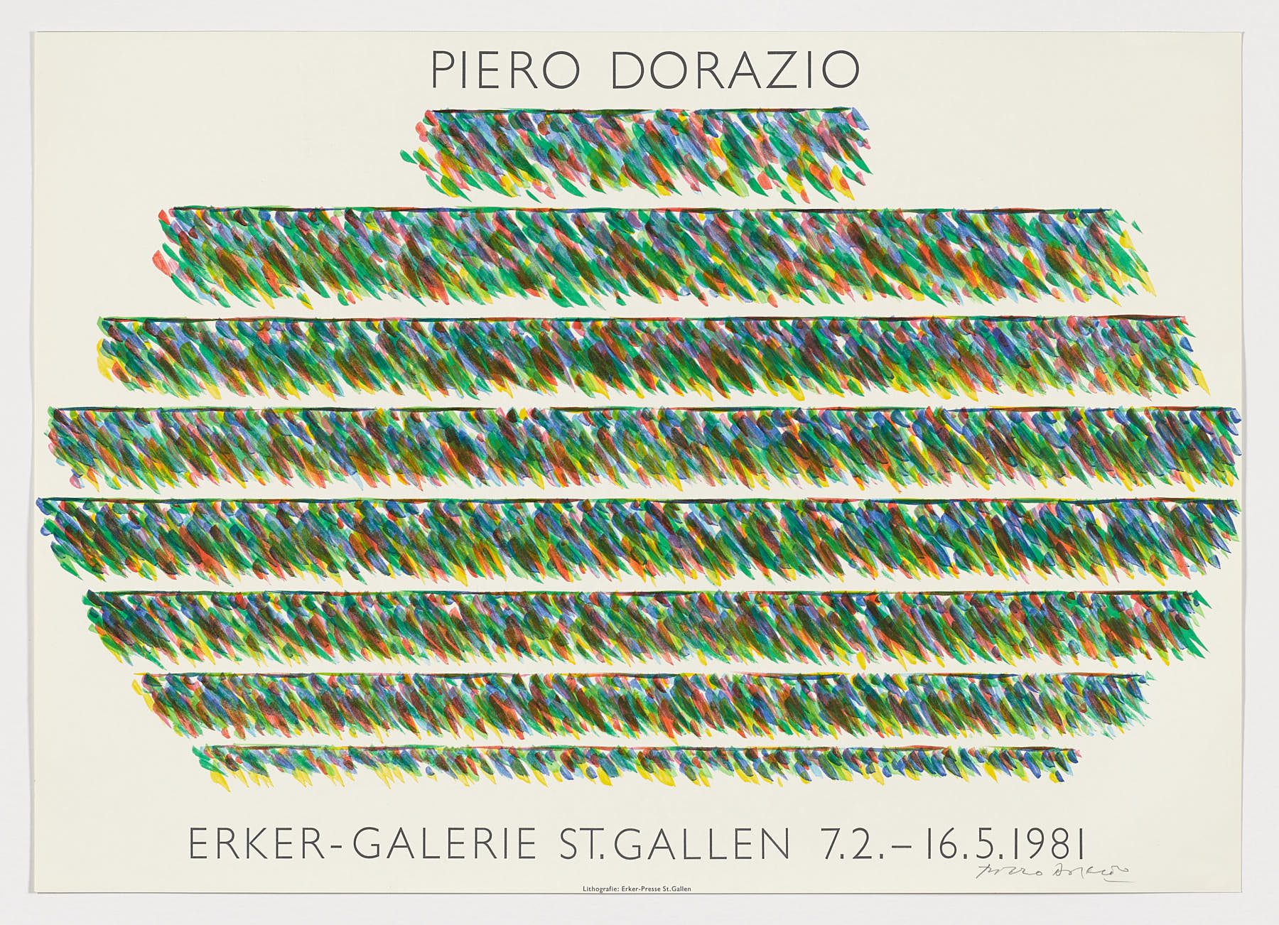 Erker-Galerie. St. Gallen, 1981, Piero Dorazio