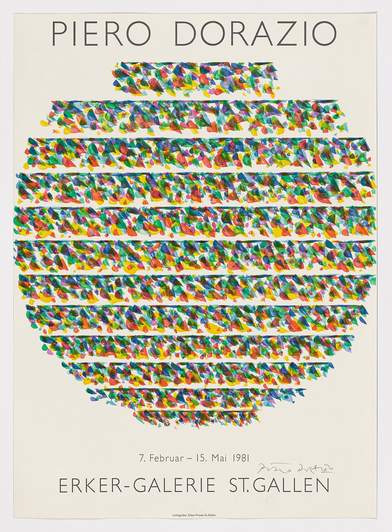 Erker - Galerie. St. Gallen, 1981, Piero Dorazio