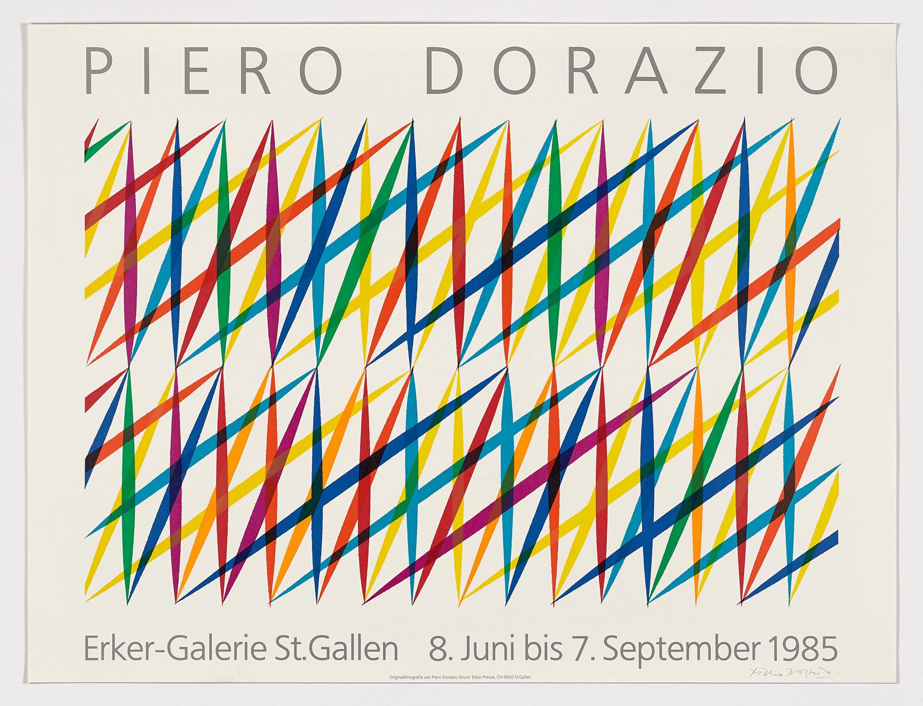 Erker-Galerie / St. Gallen, 1985, Piero Dorazio