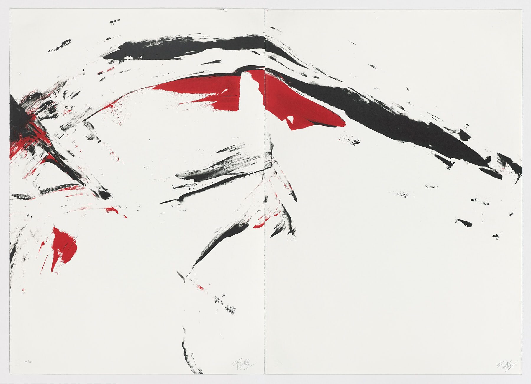 Sin título II (díptico), Luis Feito