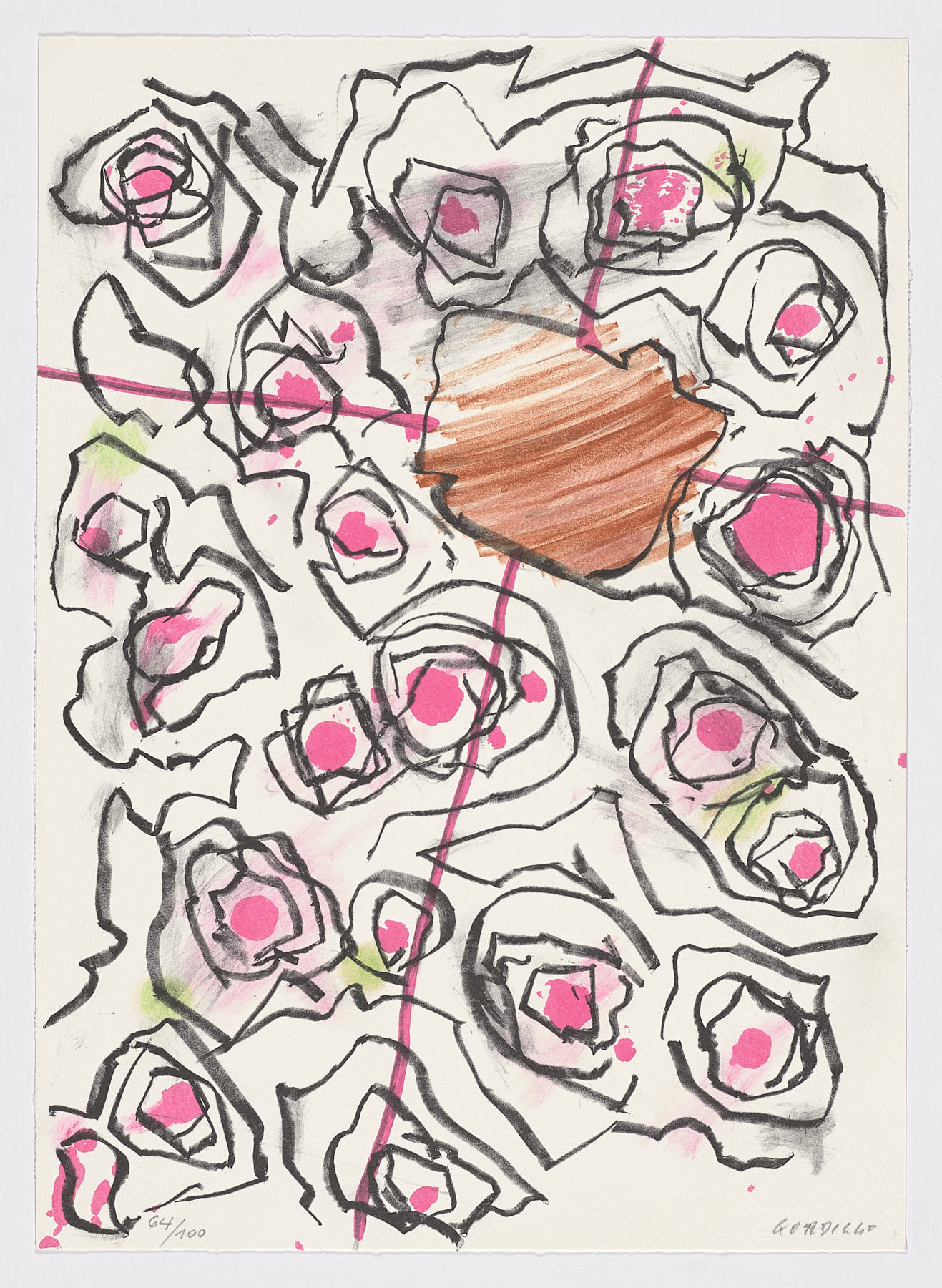 Dinámica con orquestación central, 2010, Luis Gordillo