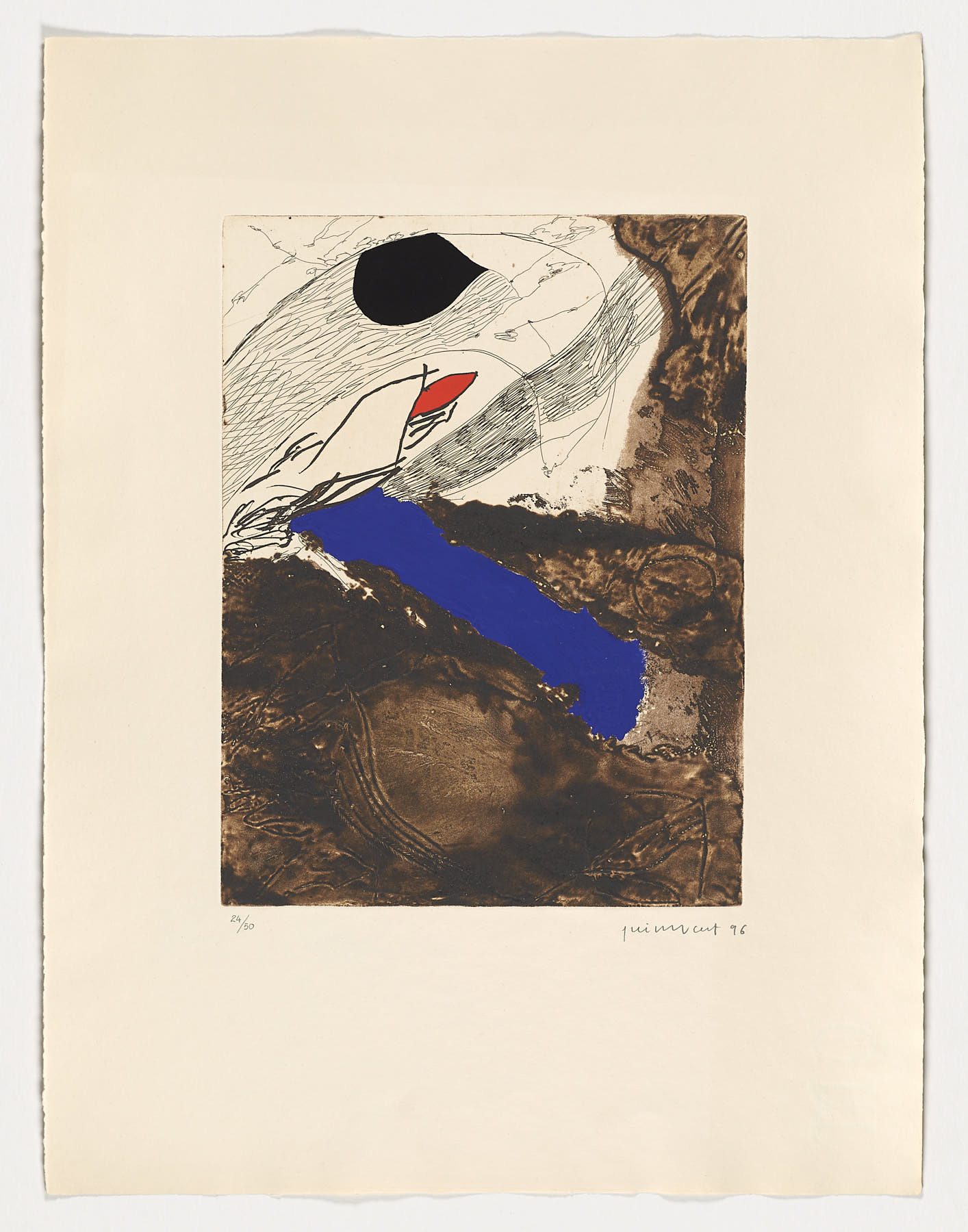 Blau i terra, 1996, Josep Guinovart