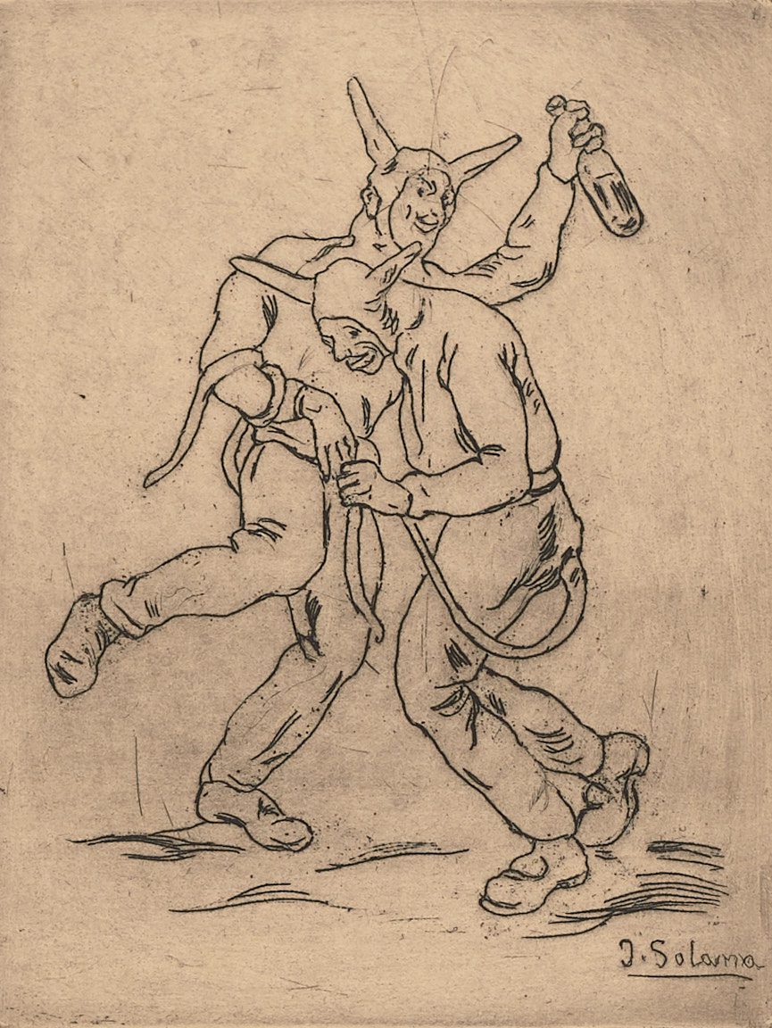 Máscaras diablos bailando (Nº 18), José Gutiérrez Solano