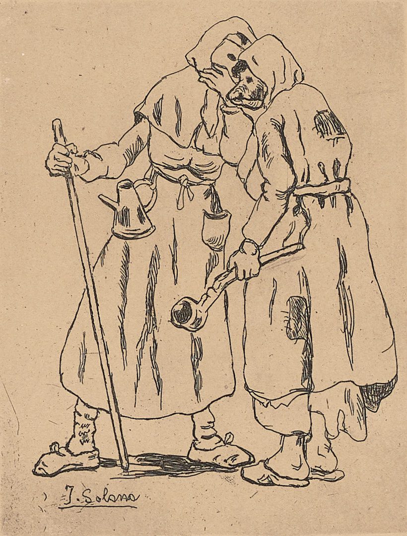 Máscaras hablándose al oído (Nº 20) - Imagen 2