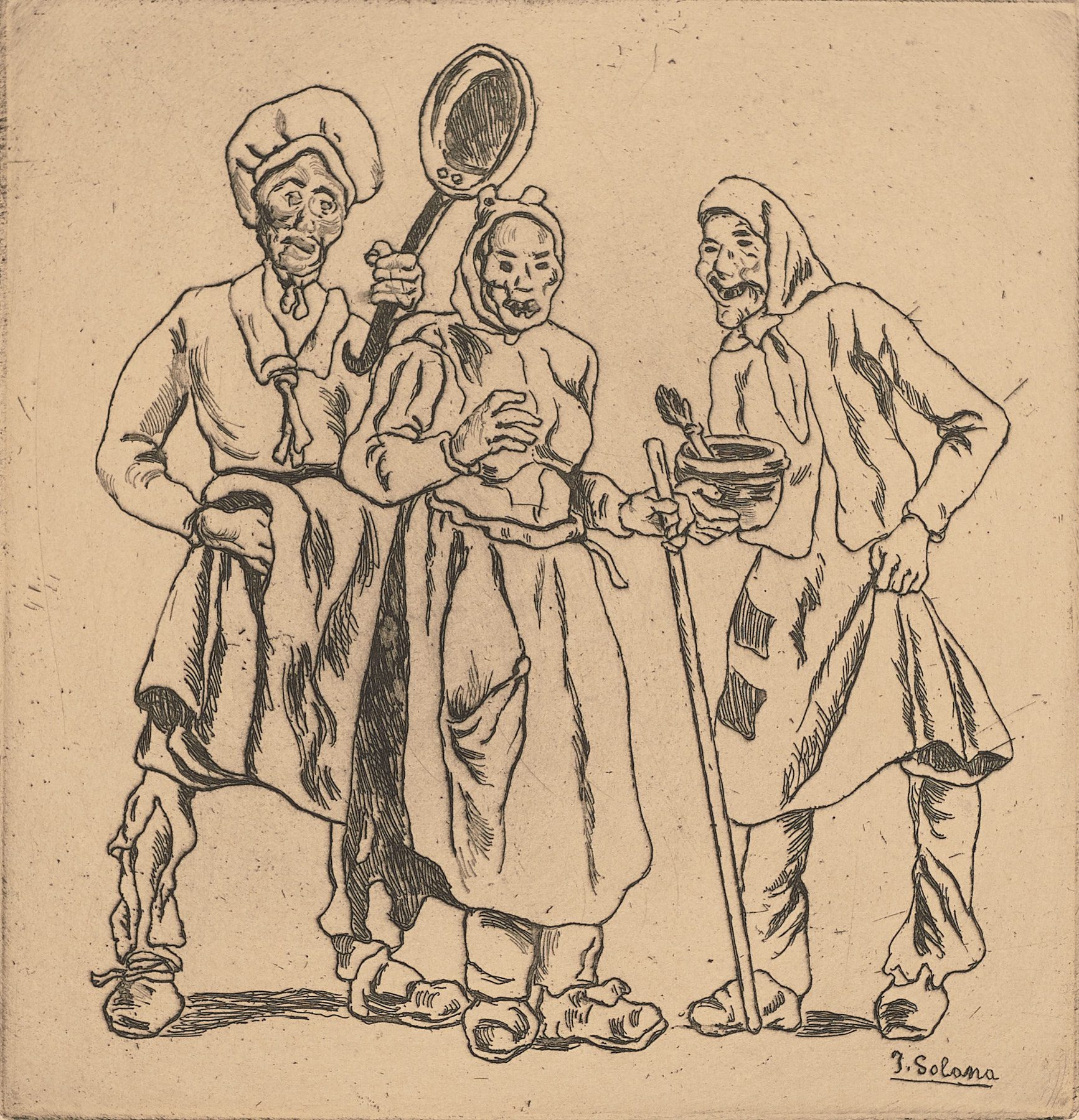 Máscaras cocineras (Nº 22), José Gutiérrez Solano