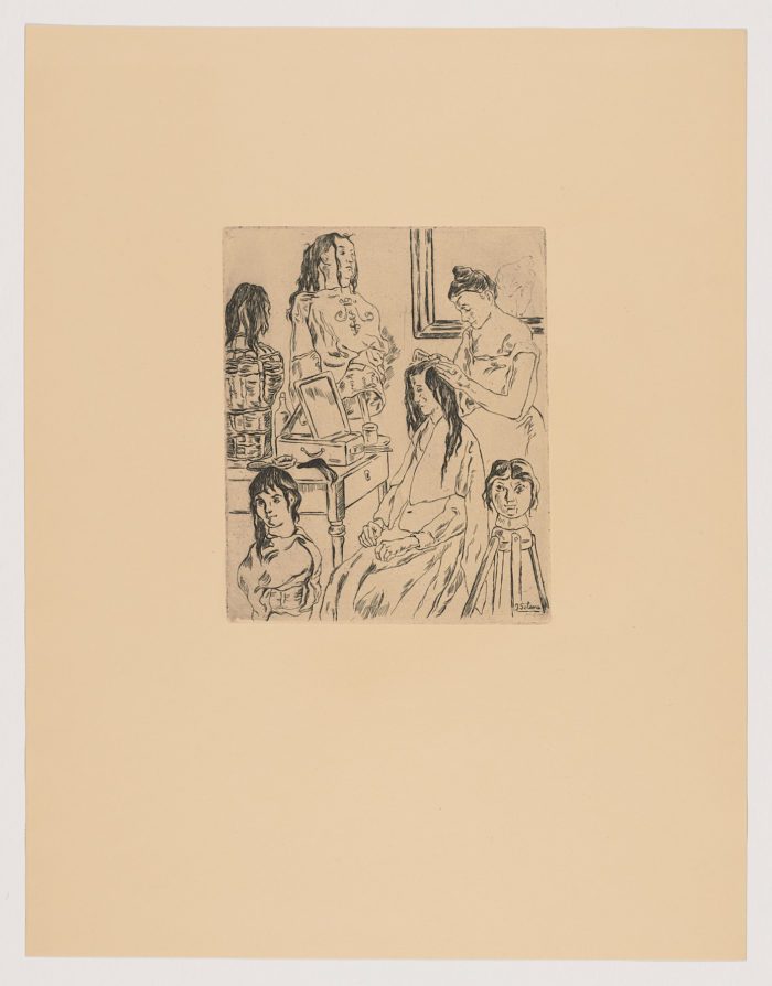 La peinadora (Nº 3), José Gutiérrez Solano