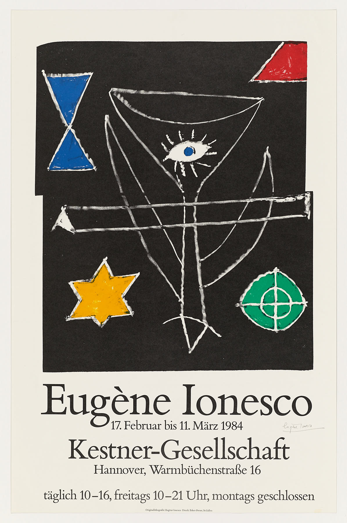 Kestner Gesellschaft,1984, Eugene Ionesco