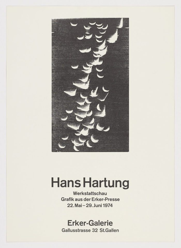 Erker-Galerie. St. Gallen, 1974, Hans Hartung