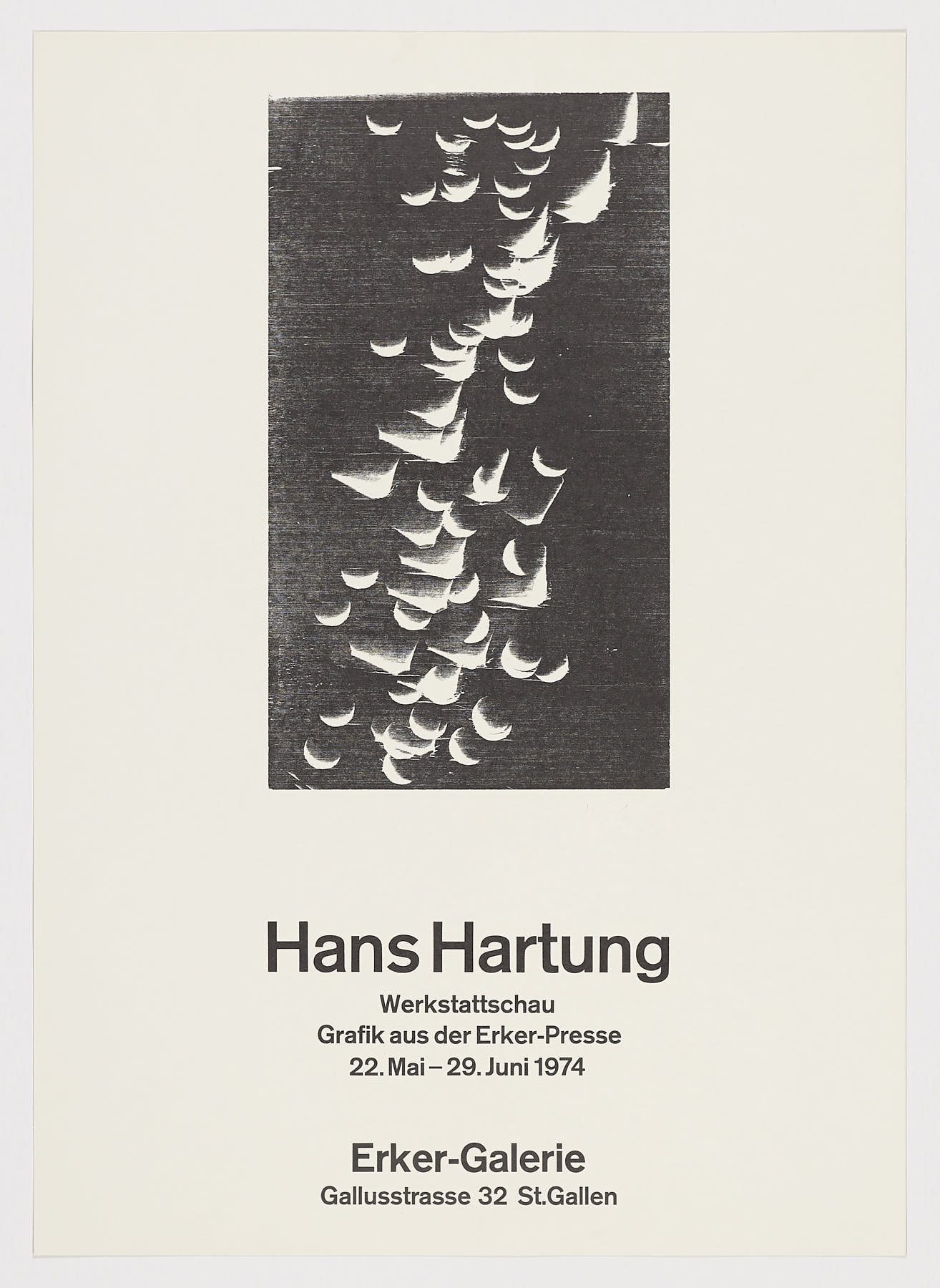 Erker-Galerie. St. Gallen, 1974, Hans Hartung