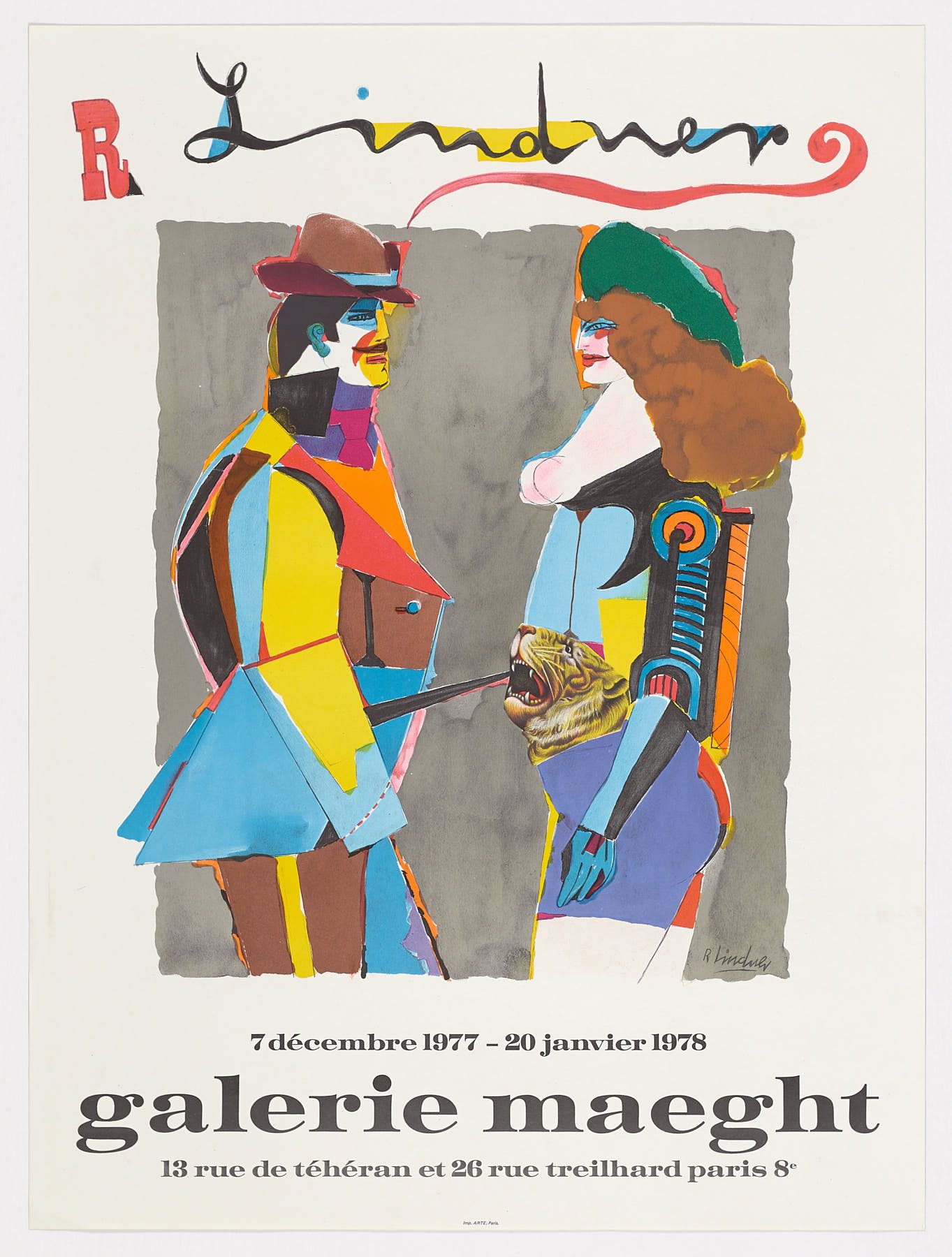 Galerie Maeght - Couple face a face, Richard Lindner