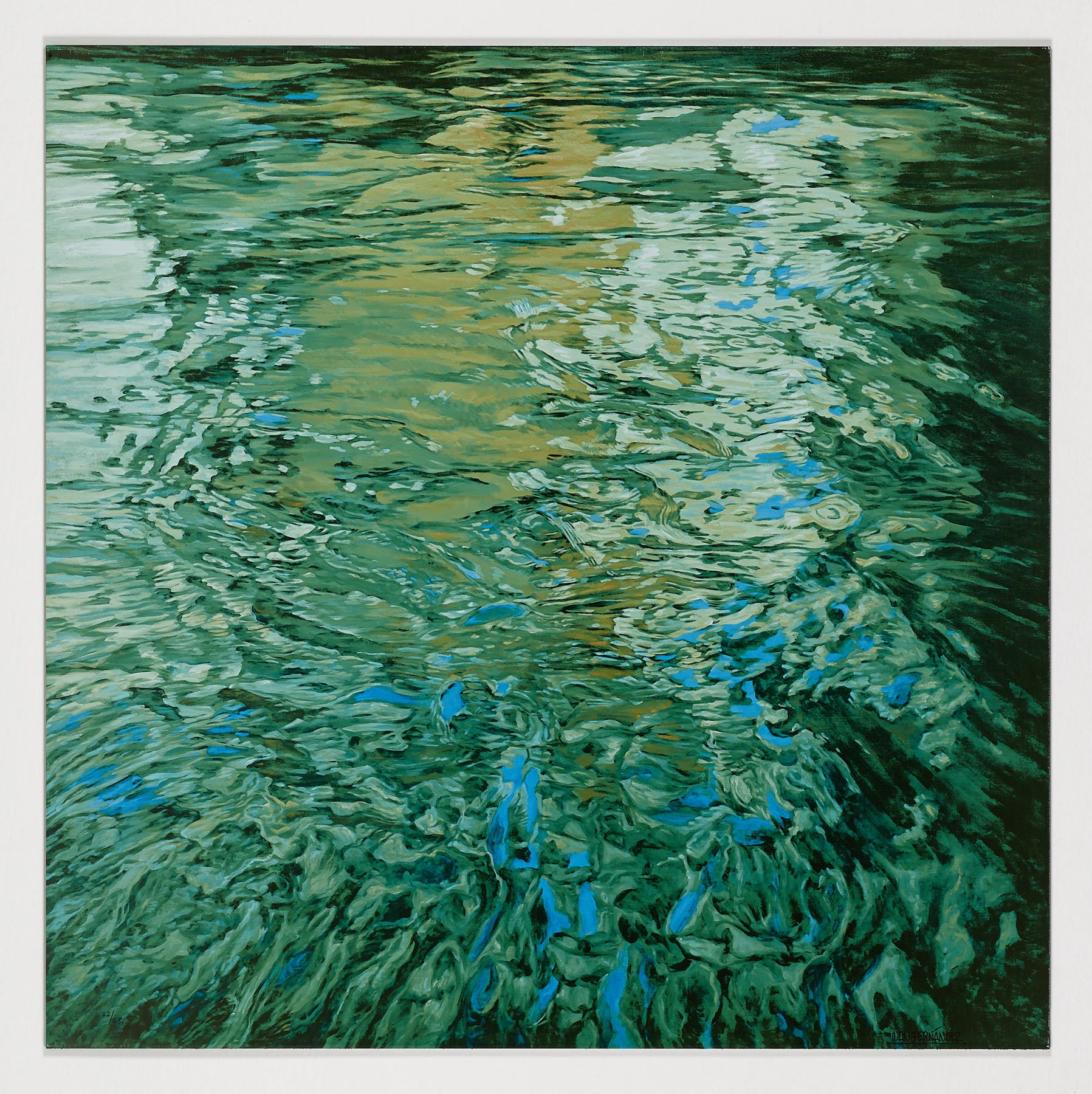 Reflejos en verde, 2019, Juan Fernández