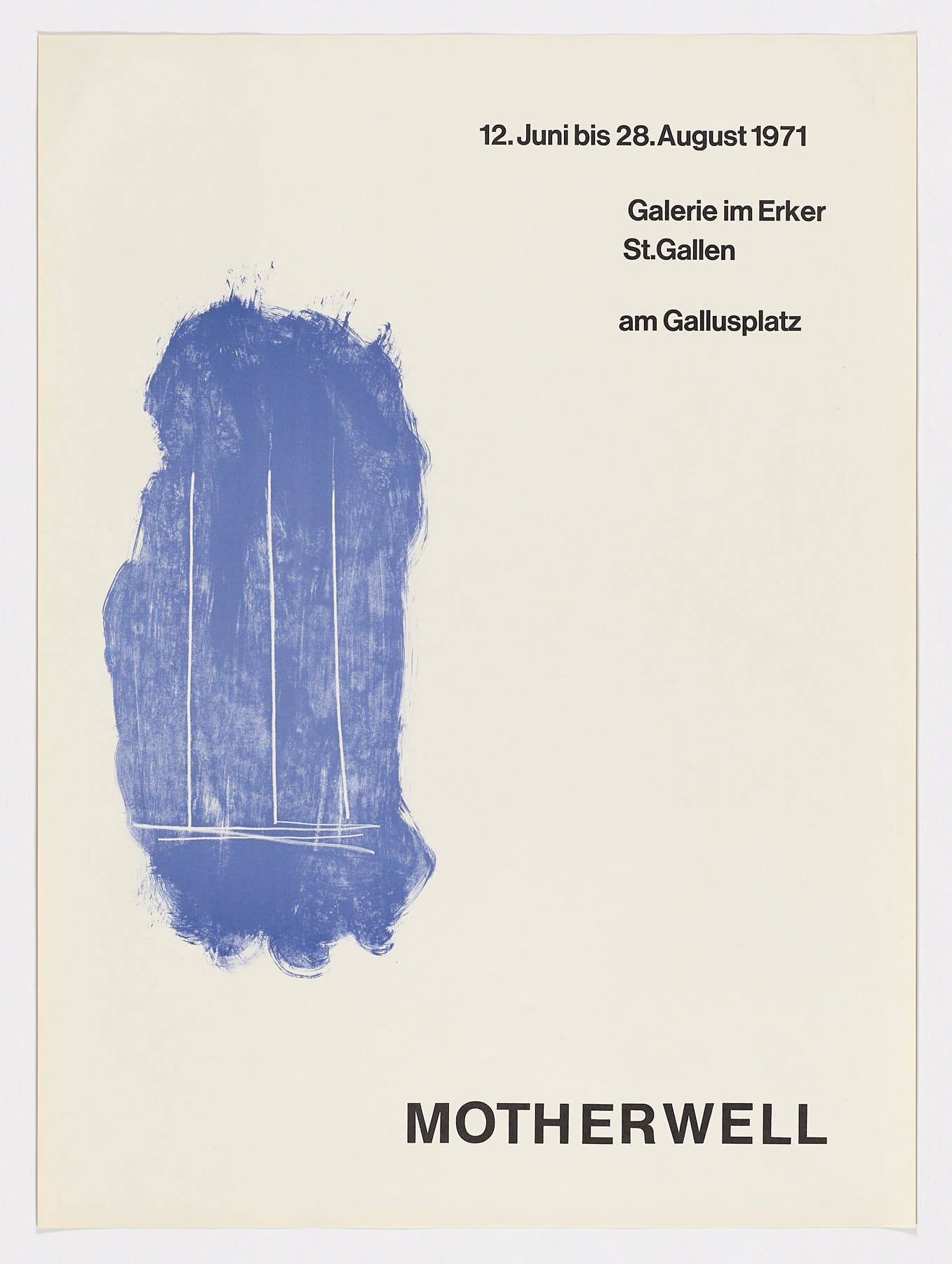 Galerie im Erker, 1971, Robert Motherwell