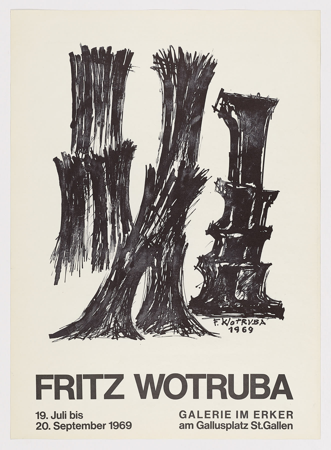 Galerie im Erker, 1969, Fritz Wotruba