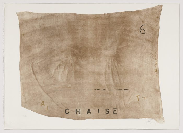 Chaise (variations VII), Antoni Tàpies