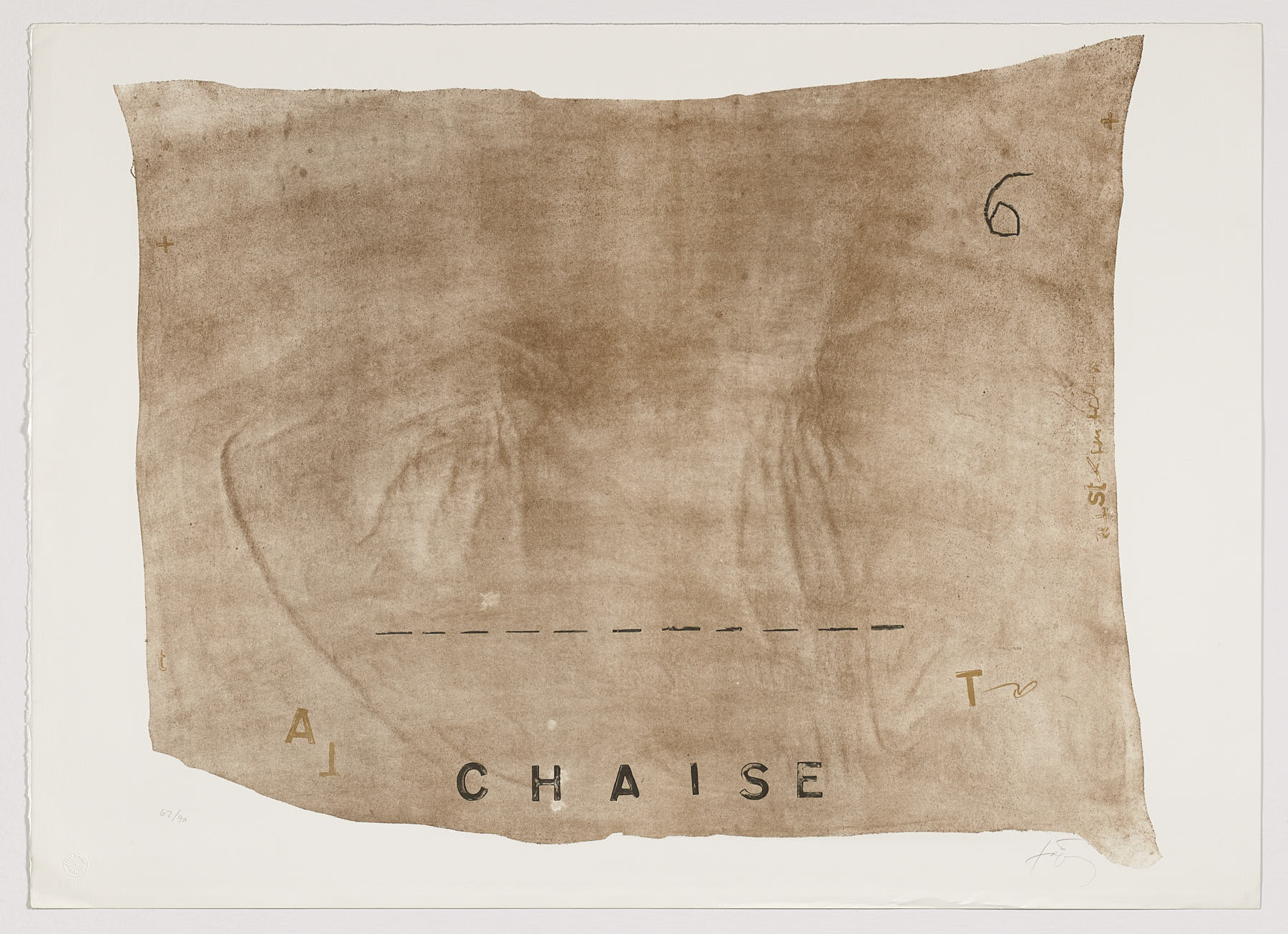 Chaise (variations VII), Antoni Tàpies