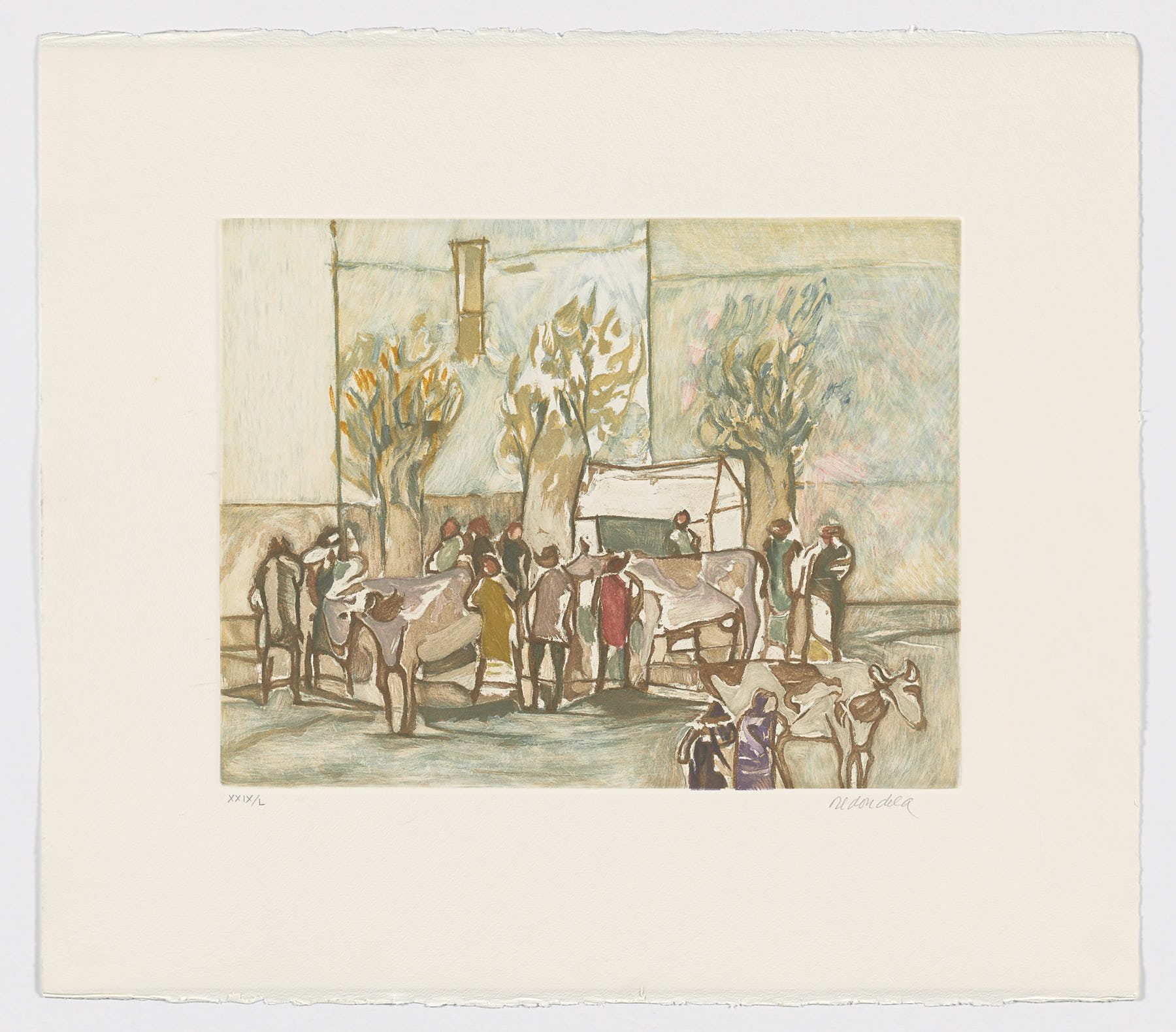 Feria del ganado, Agustín Redondela