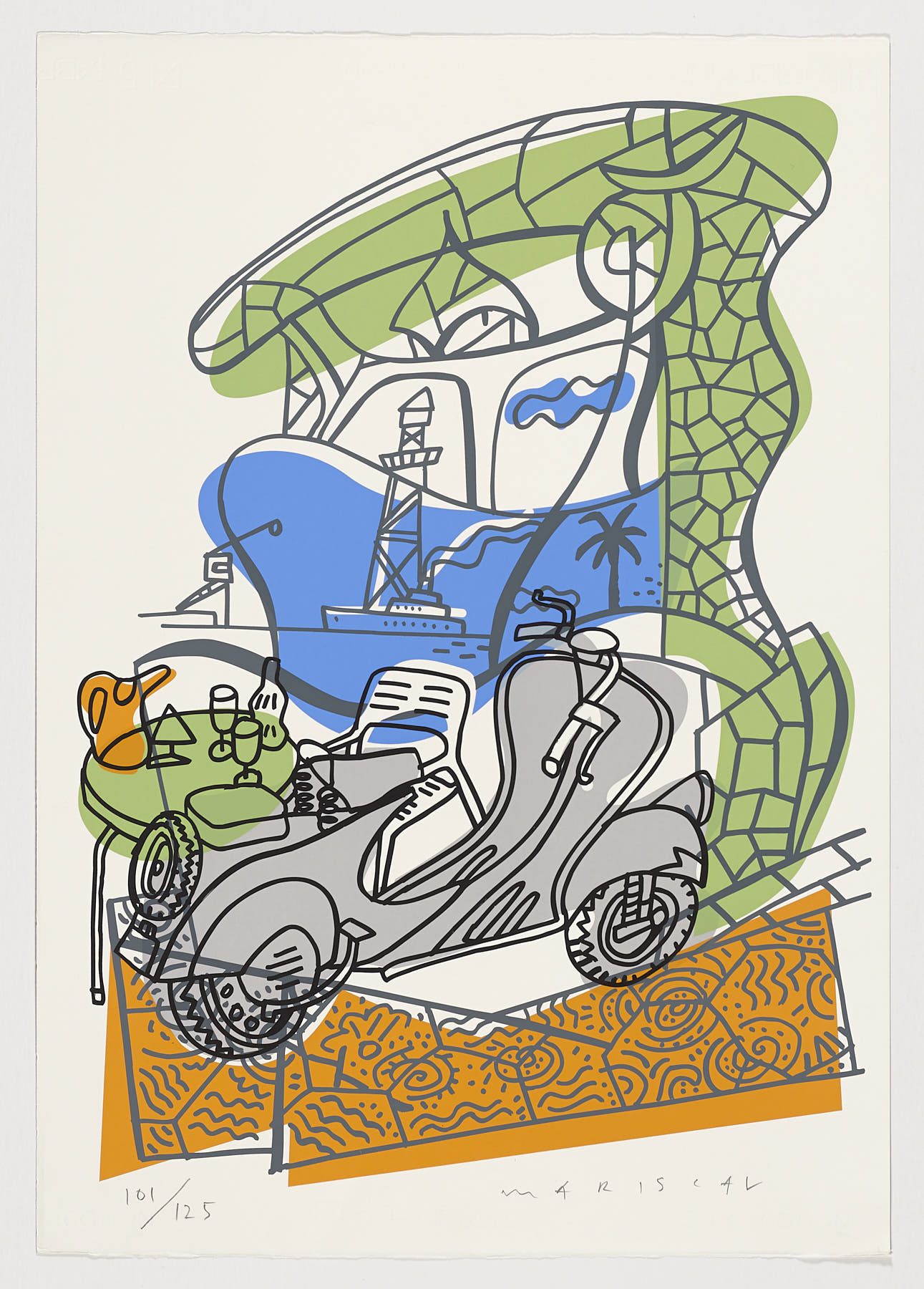Oda a Gaudí II (mi vespa), 2002, Javier Mariscal