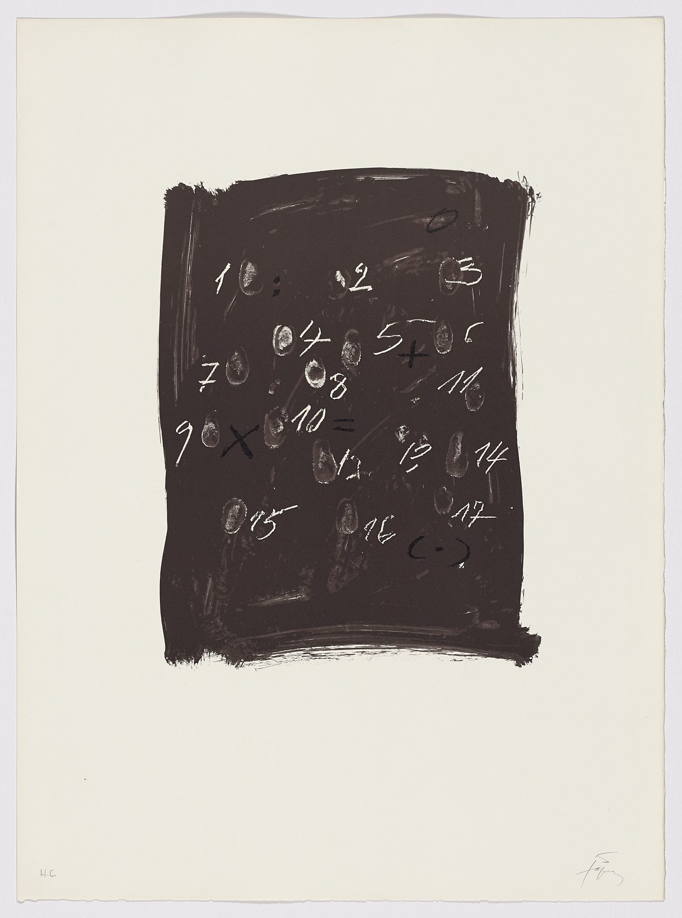 Llambrec material III, 1975, Antoni Tàpies