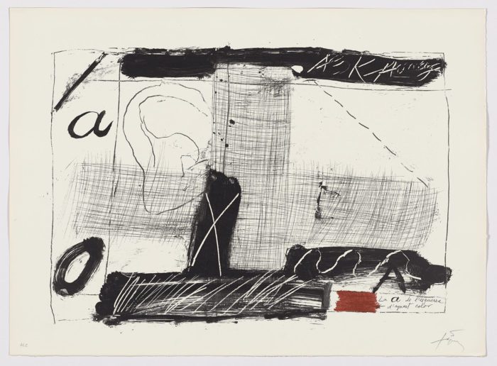 Llambrec material II, 1975, Antoni Tàpies