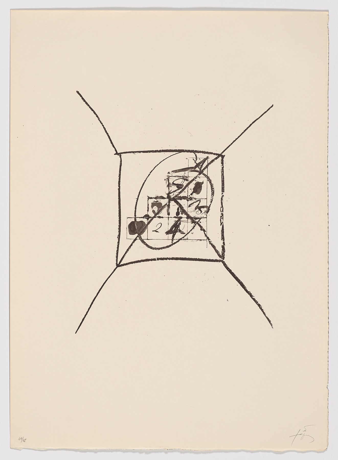 Llambrec material IX, 1975, Antoni Tàpies