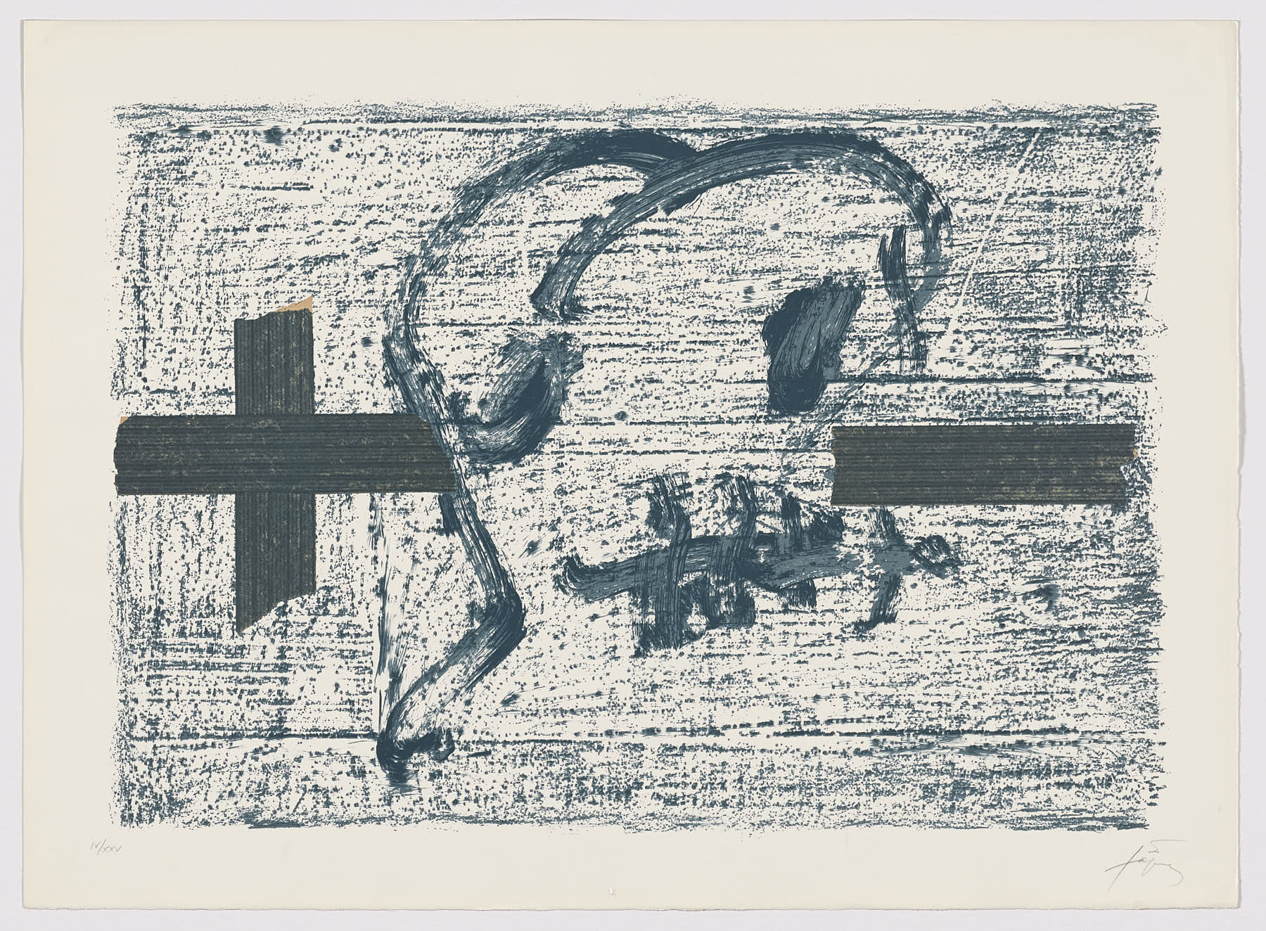 Llambrec material VII, 1975, Antoni Tàpies