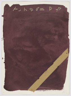Llambrec material XIII, 1975, Antoni Tàpies