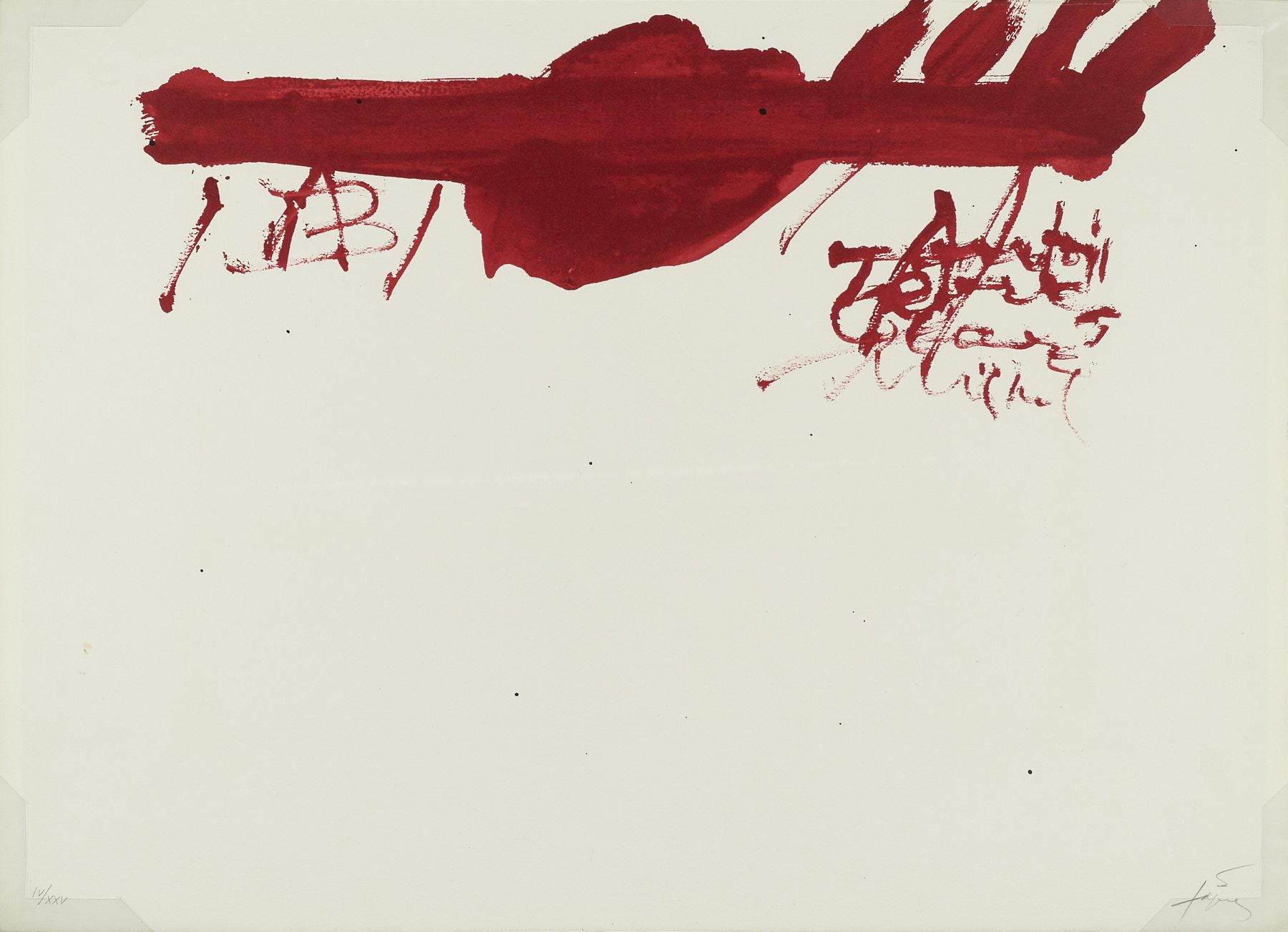 Clau del Foc XIII, 1973, Antoni Tàpies