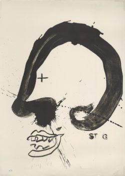 Improvisations en blanc i negre V, 1987, Antoni Tápies