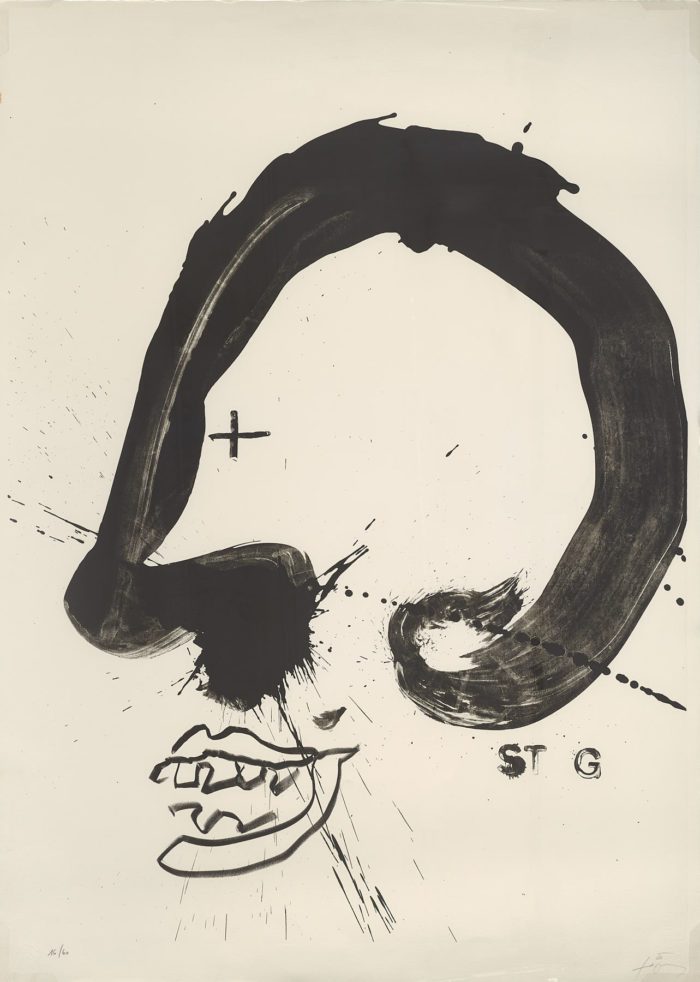 Improvisations en blanc i negre V, 1987, Antoni Tápies