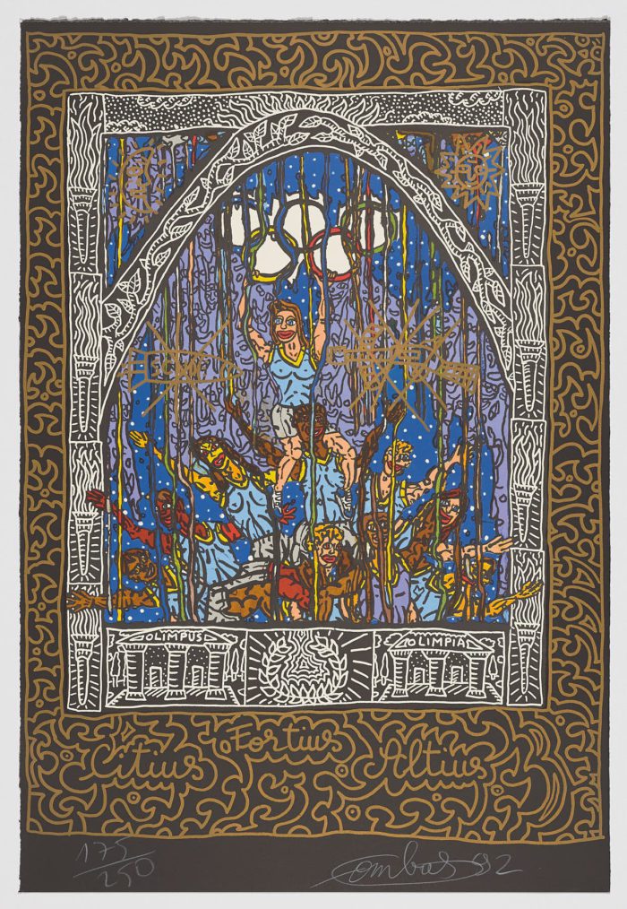 Olympic Centennial, 1992, Robert Combas