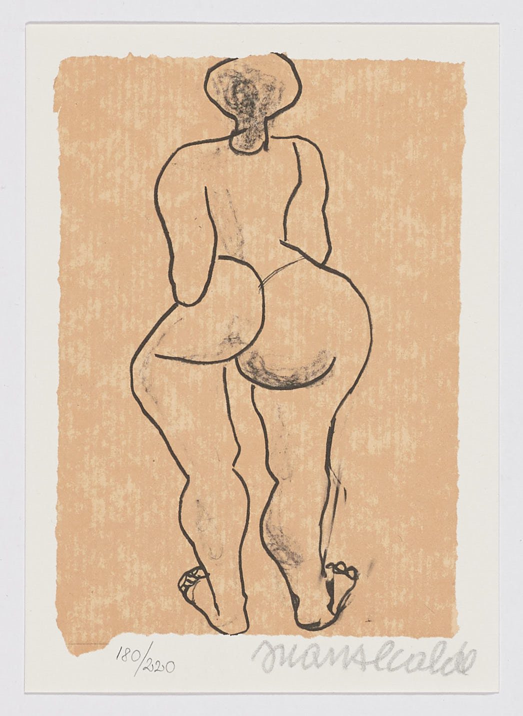 Desnudo de espaldas, Juan Alcalde