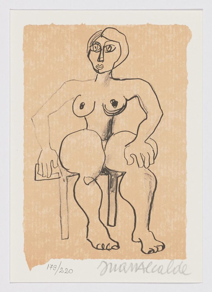 Sentada en la silla, Juan Alcalde