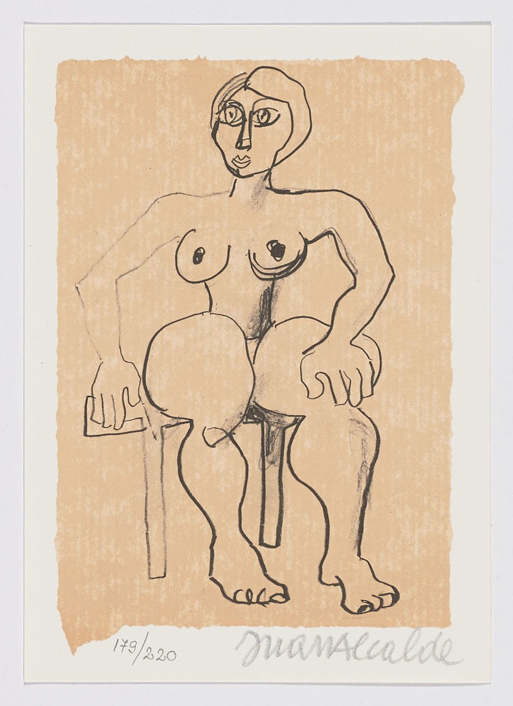 Sentada en la silla, Juan Alcalde