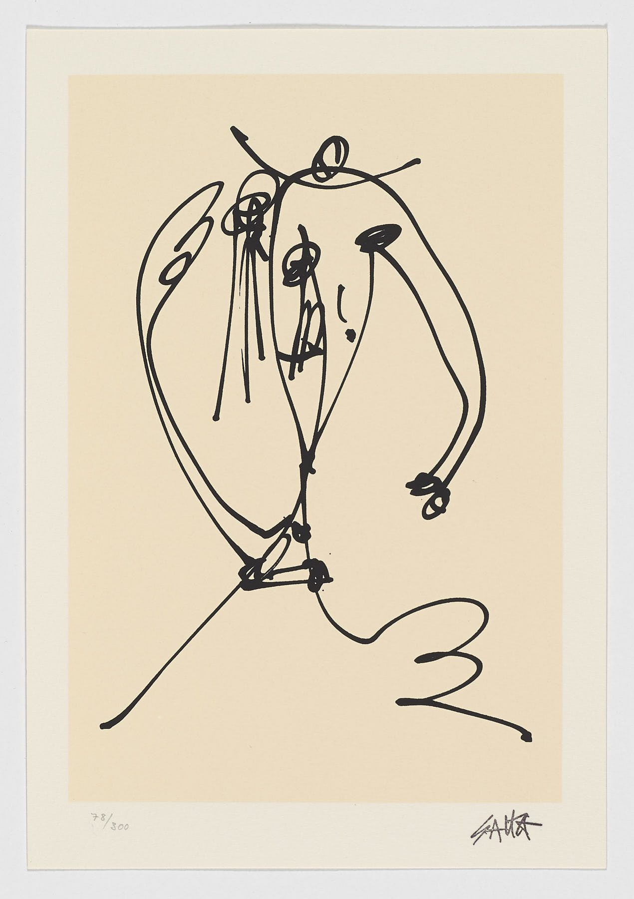 Retrato de Antio Saura, 1991, Antonio Saura