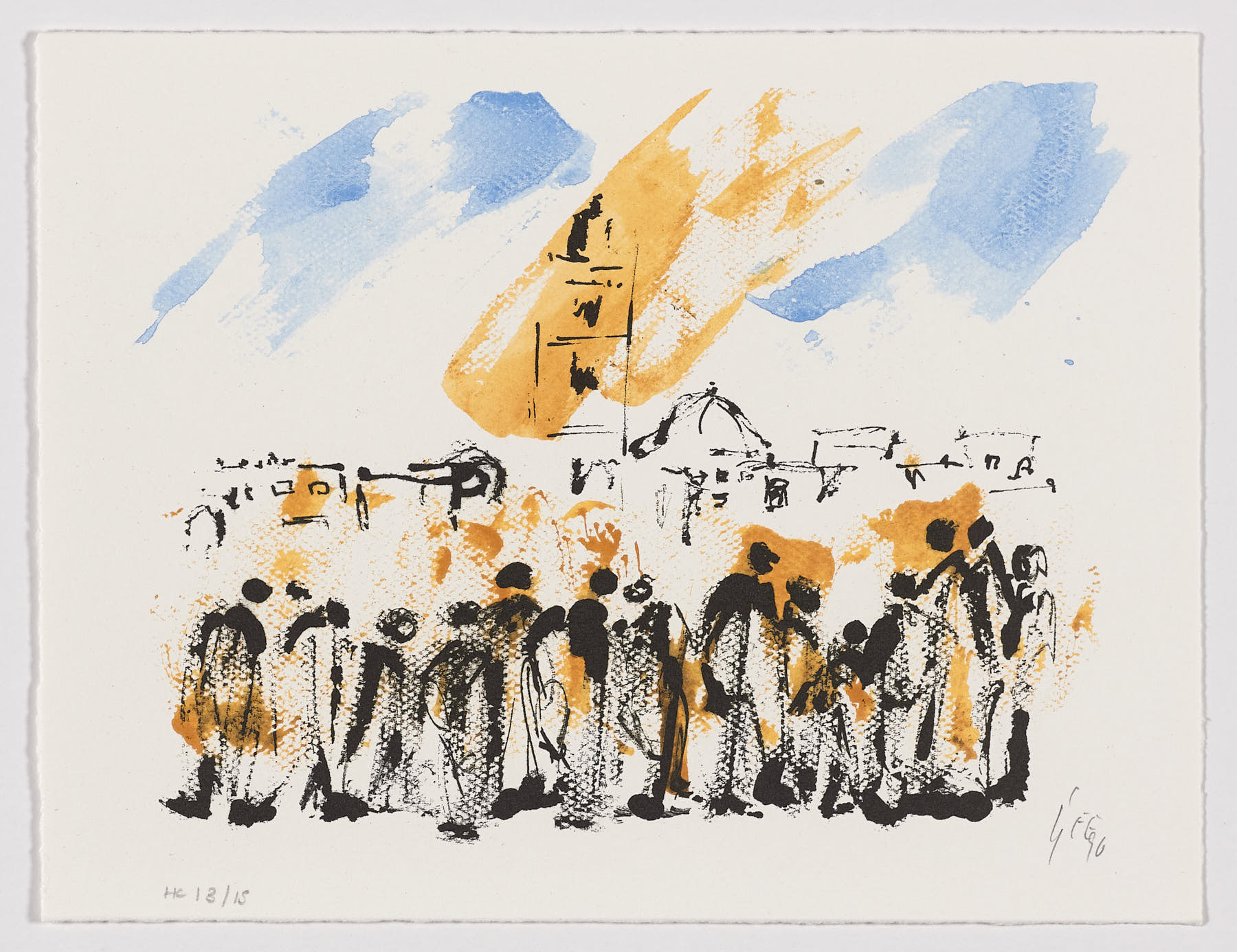 Lectura del espacio en Xemaá-el-Fná, 1996, Hans Werner Geerdts