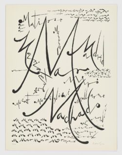 Il lirismo dell´Alfabeto. Letra M, 1972, Rafael Alberti