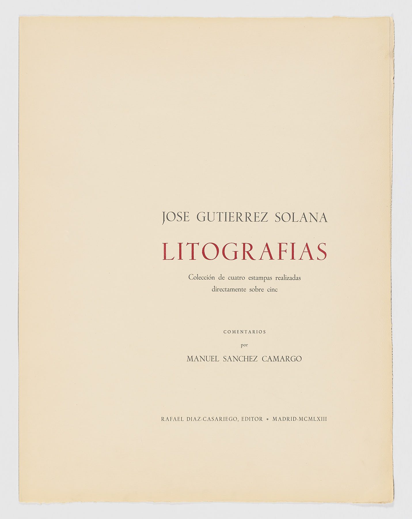 Aguafuertes. 1963-José Gutiérrez Solana-Ramón Gómez de la Serna