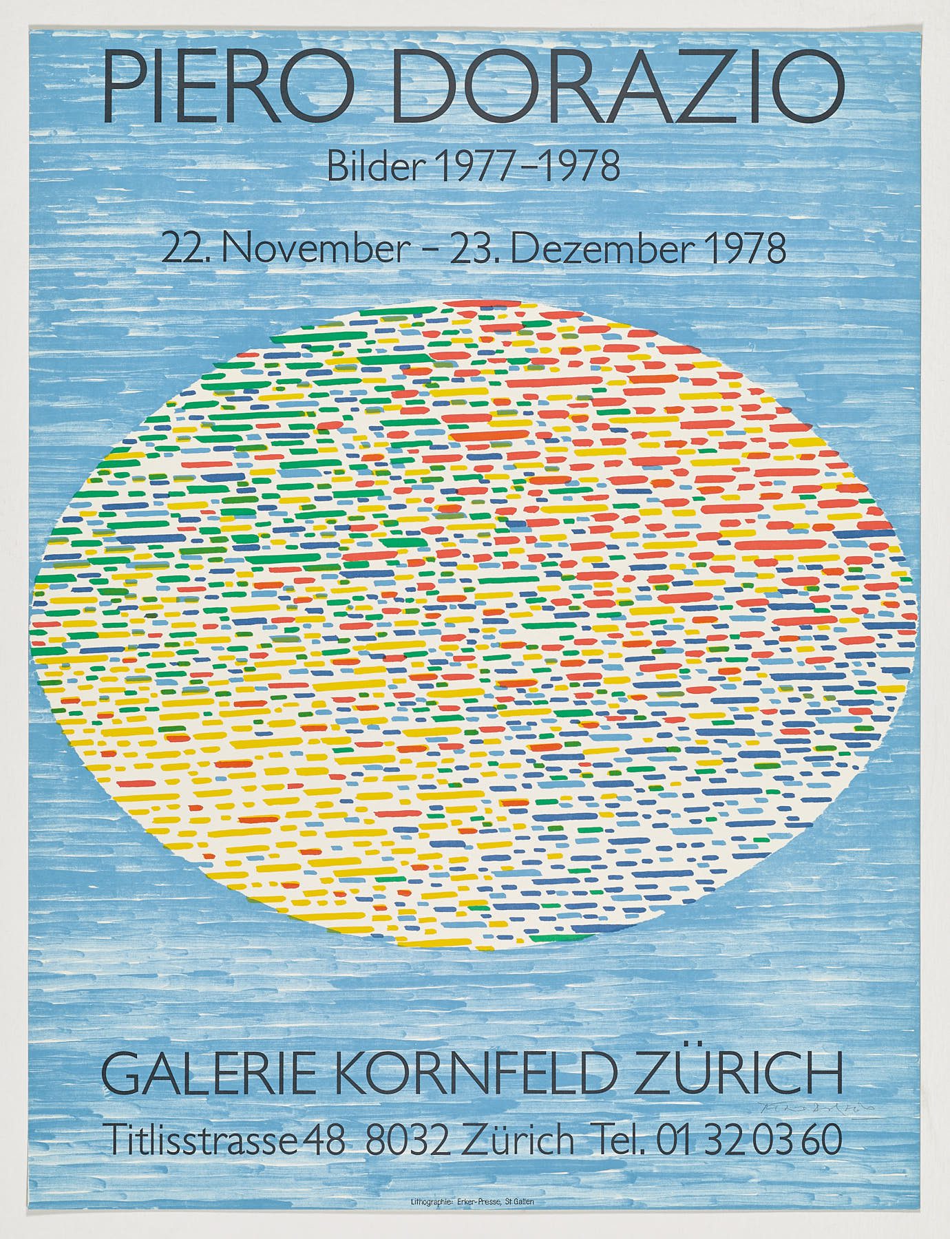 Galerie Kornfeld. Zürich, 1978, Piero Dorazio
