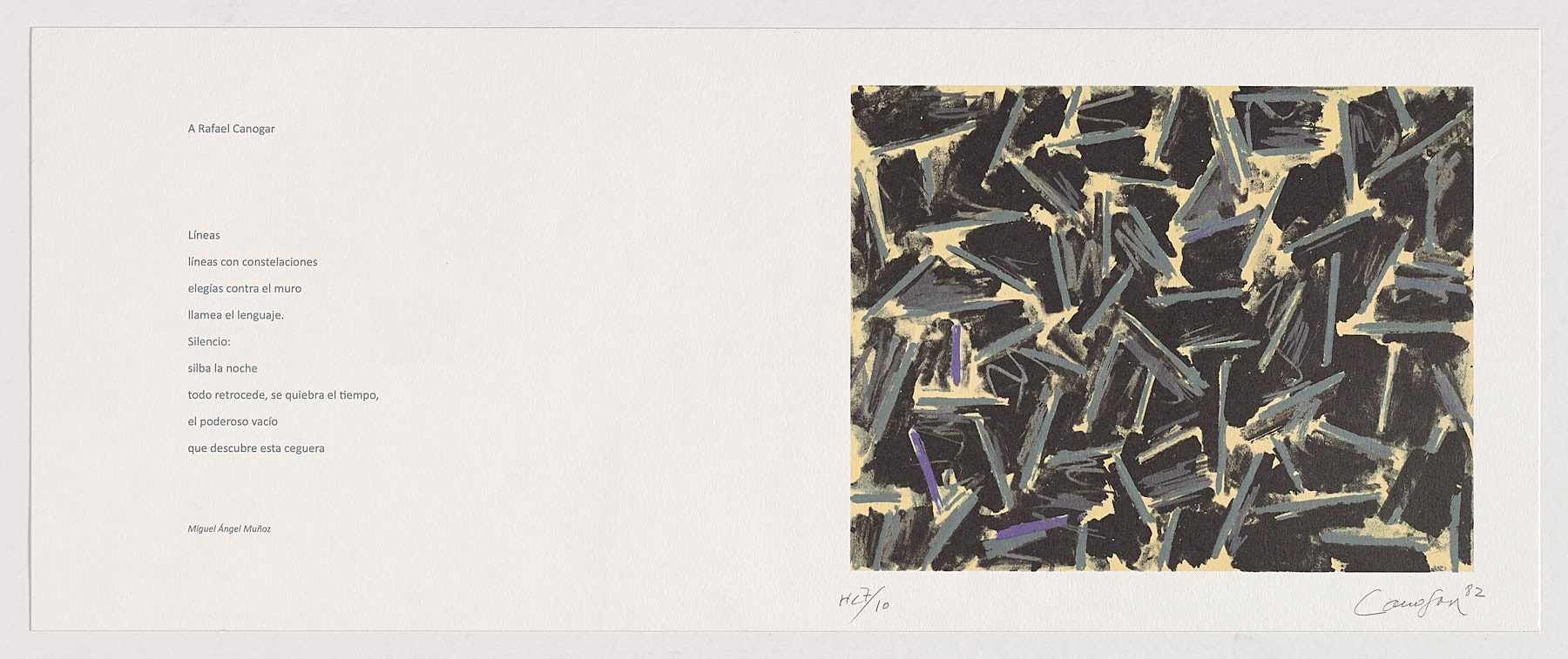 A Rafael Canogar, Rafael Canogar