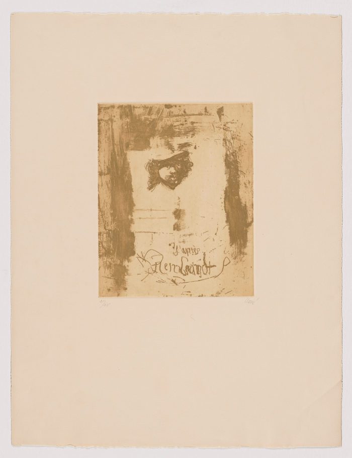 D' Aprés Rembrandt II, 1966, Antoni Clavé