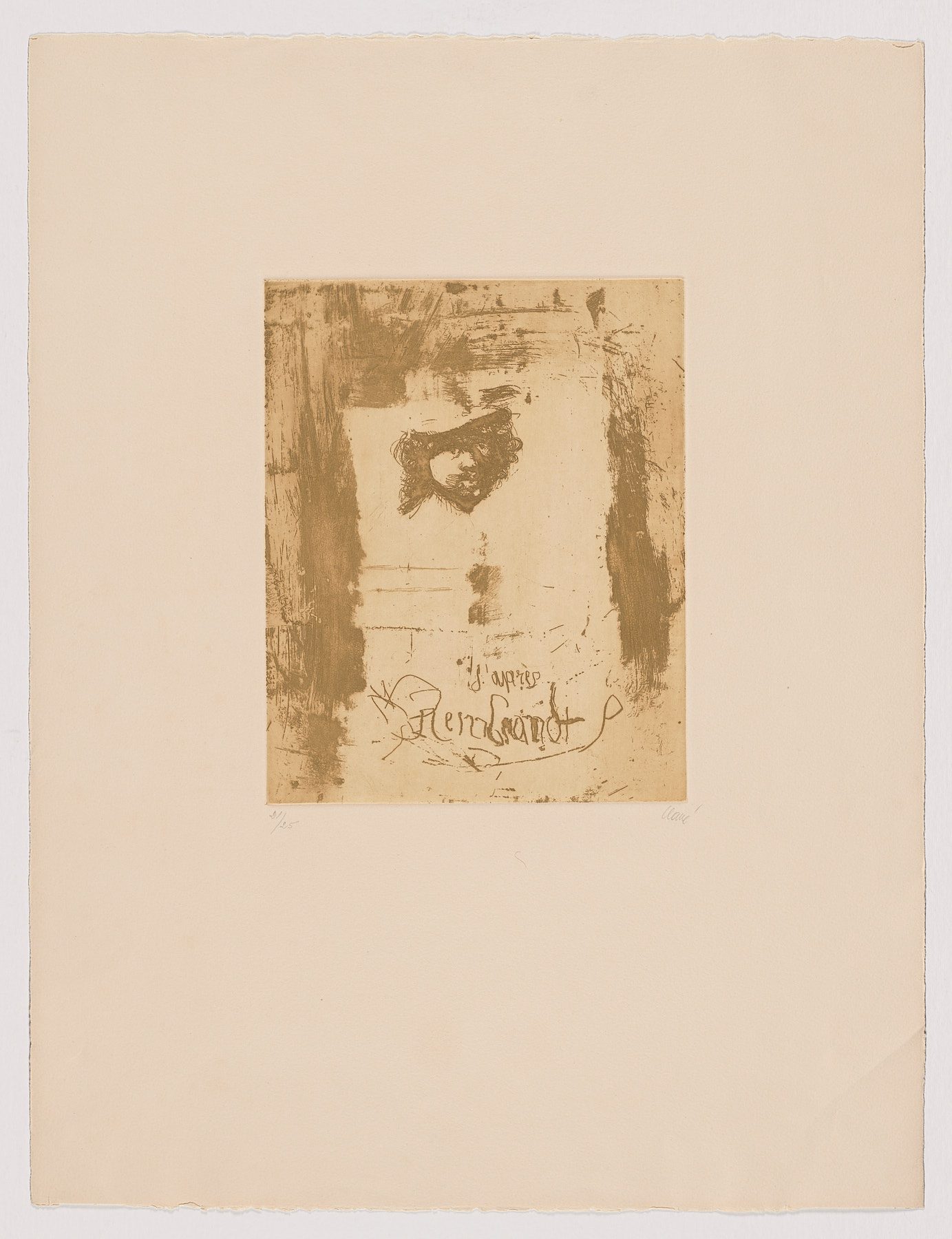 D' Aprés Rembrandt II, 1966, Antoni Clavé