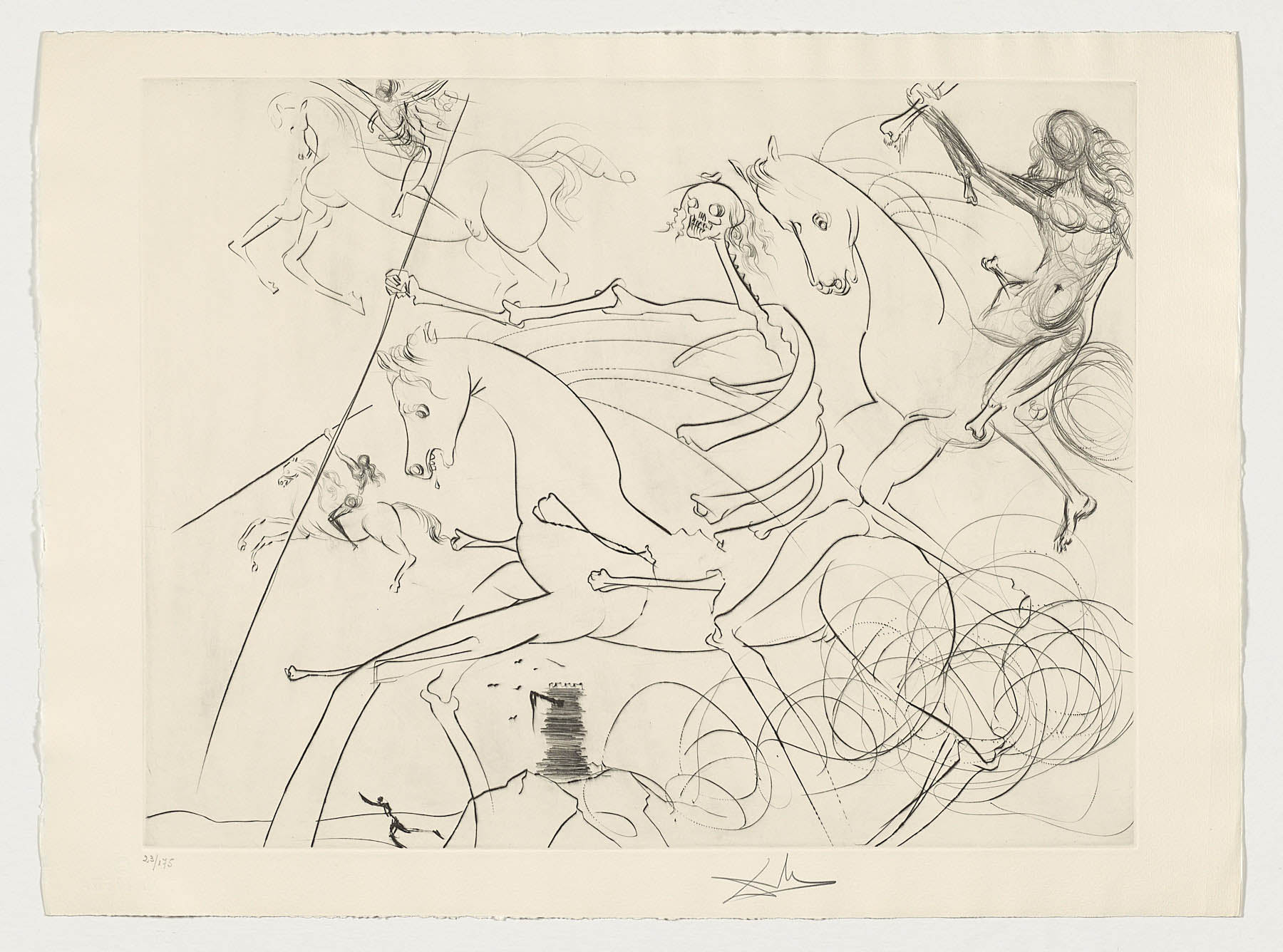 Jinete apocalíptico, 1974, Salvador Dalí