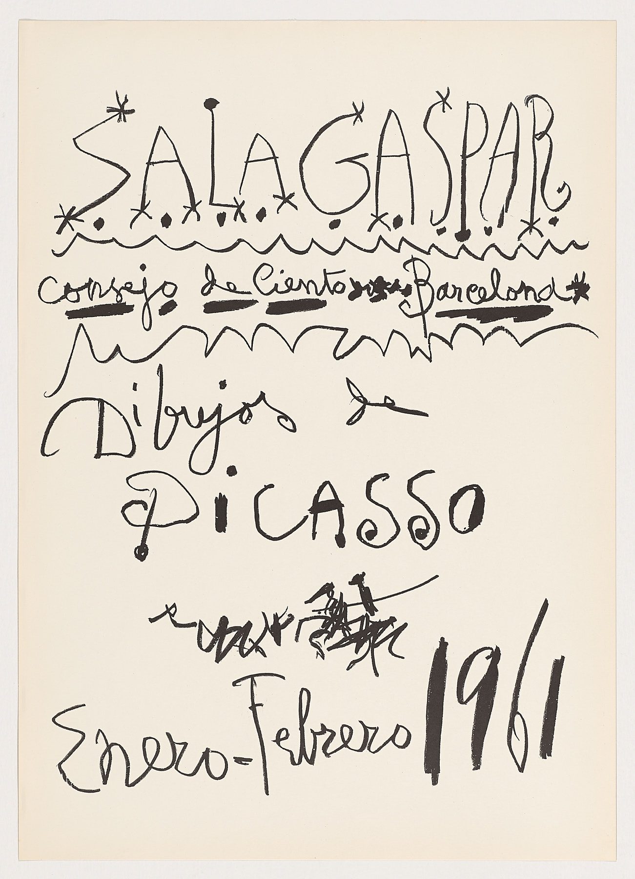Dibujos. Sala Gaspar, 1961, Pablo Picasso