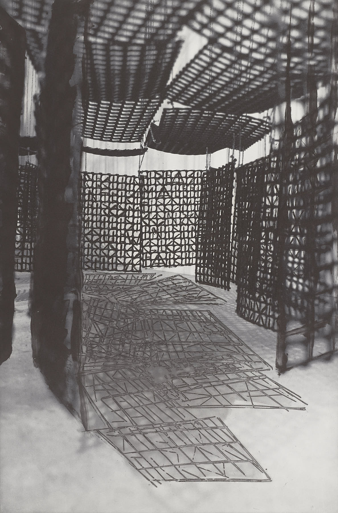 Estudio: Pasillo suspendido XVI, 2007, Cristina Iglesias