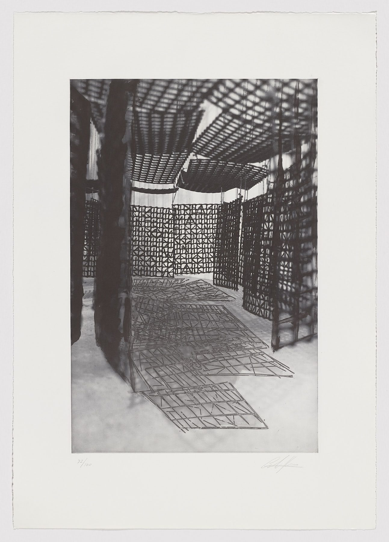 Estudio: Pasillo suspendido XVI, 2007, Cristina Iglesias